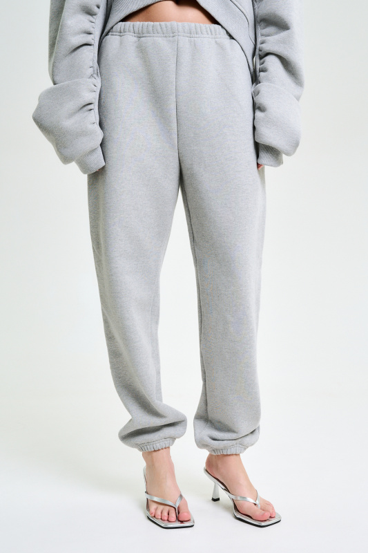 Джоггеры на узкой резинке GRAY MELANGE Джоггеры на узкой резинке GRAY MELANGE